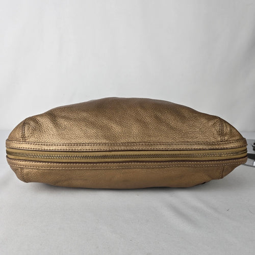Maximum Bronze Leather Hobo Shoulder Purse