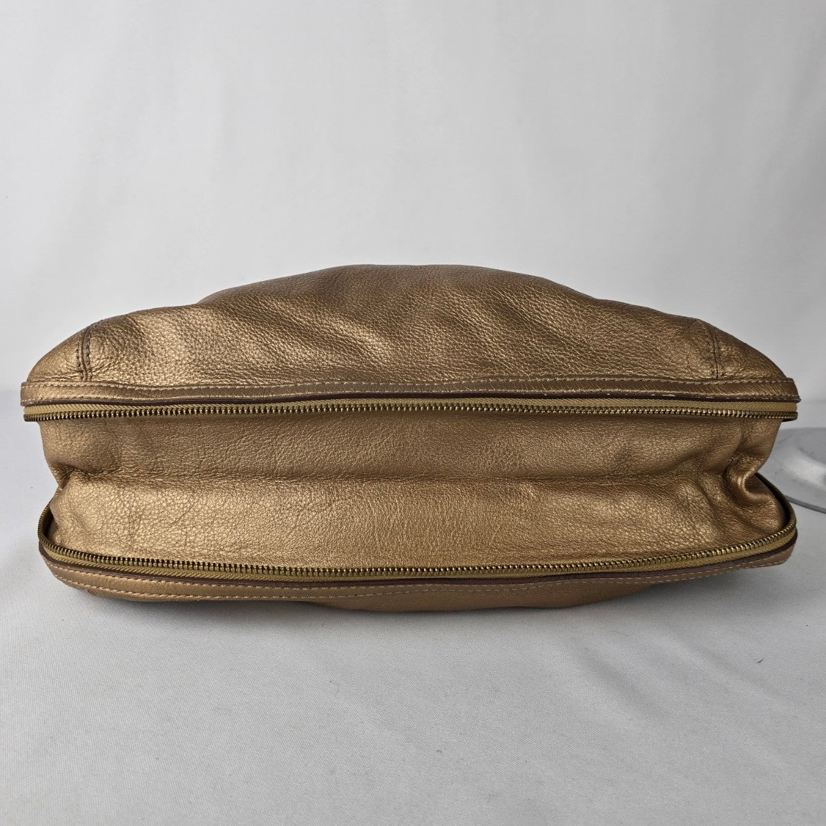Maximum Bronze Leather Hobo Shoulder Purse