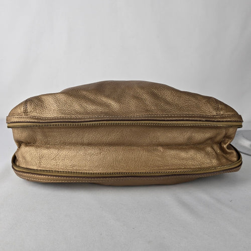 Maximum Bronze Leather Hobo Shoulder Purse