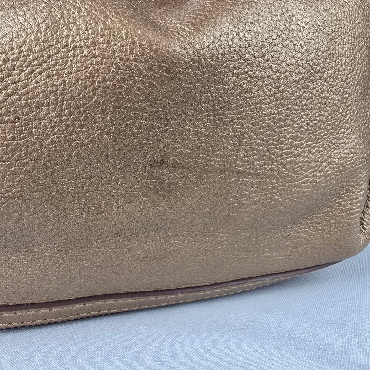 Maximum Bronze Leather Hobo Shoulder Purse
