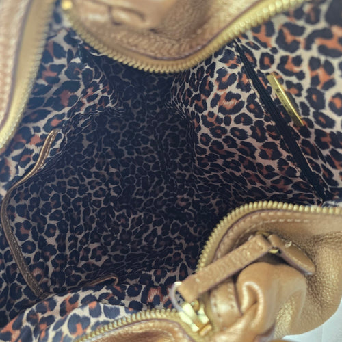 Maximum Bronze Leather Hobo Shoulder Purse
