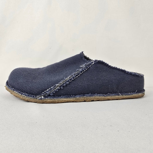 Birkenstock Zermatt Canvas Midnight Blue Mule Clogs Size 10