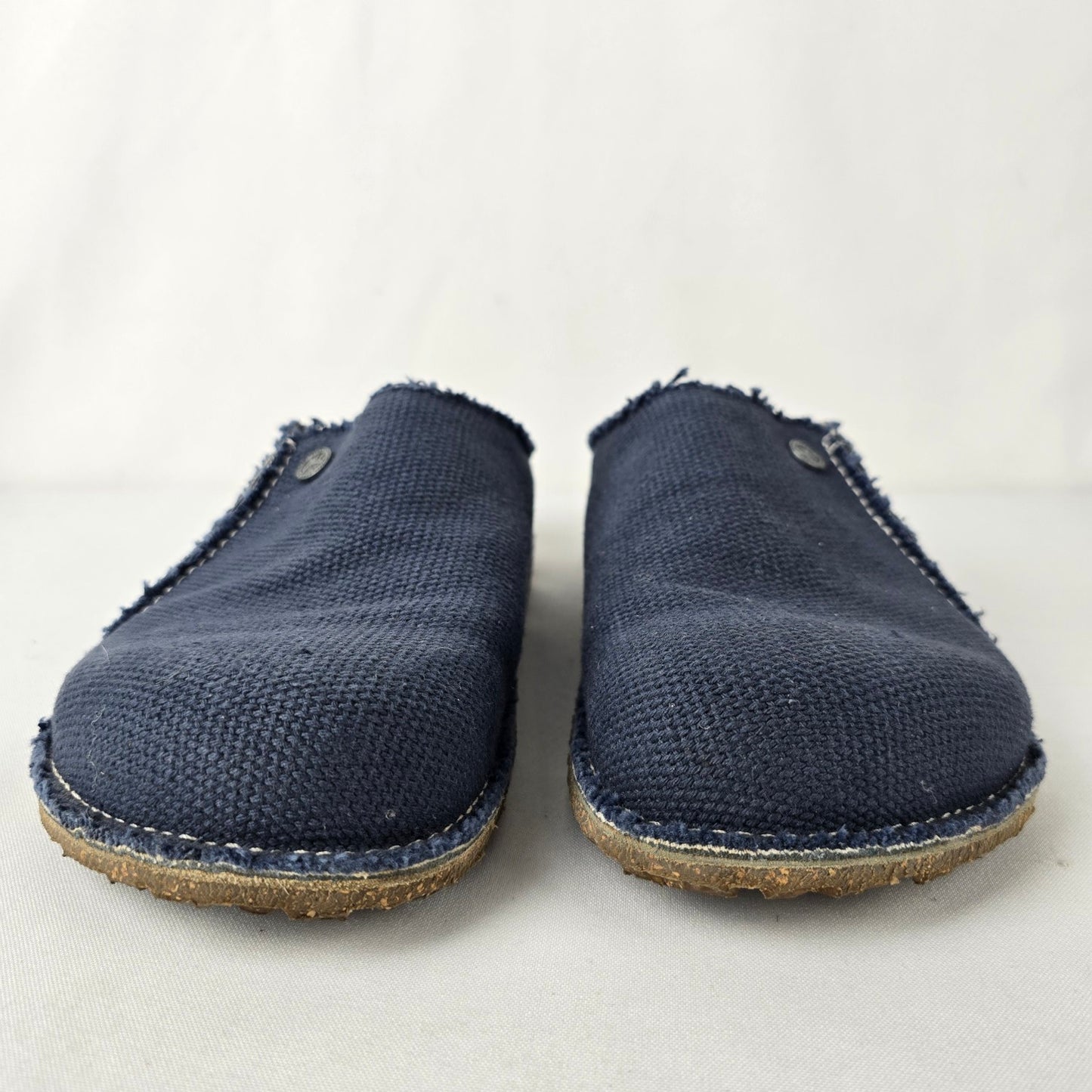 Birkenstock Zermatt Canvas Midnight Blue Mule Clogs Size 10