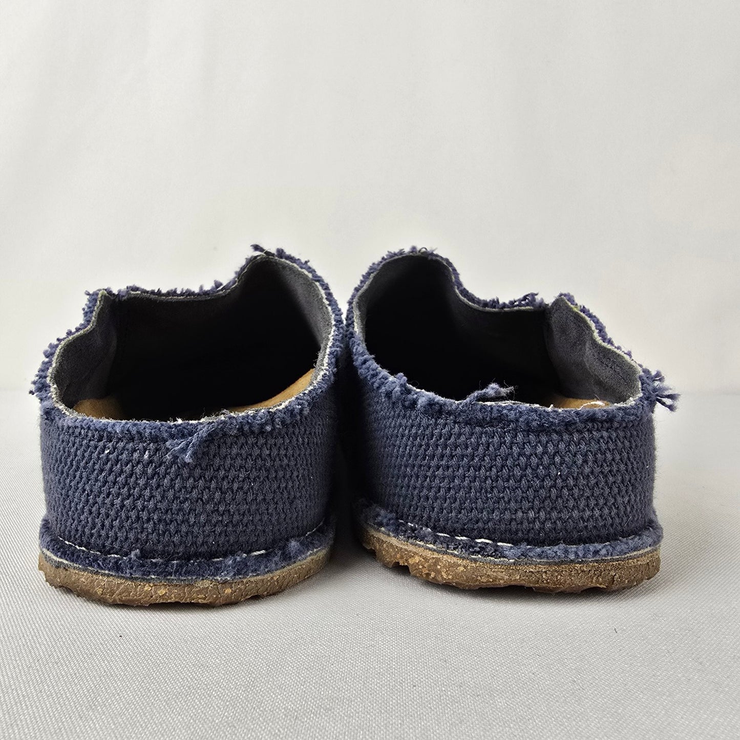 Birkenstock Zermatt Canvas Midnight Blue Mule Clogs Size 10