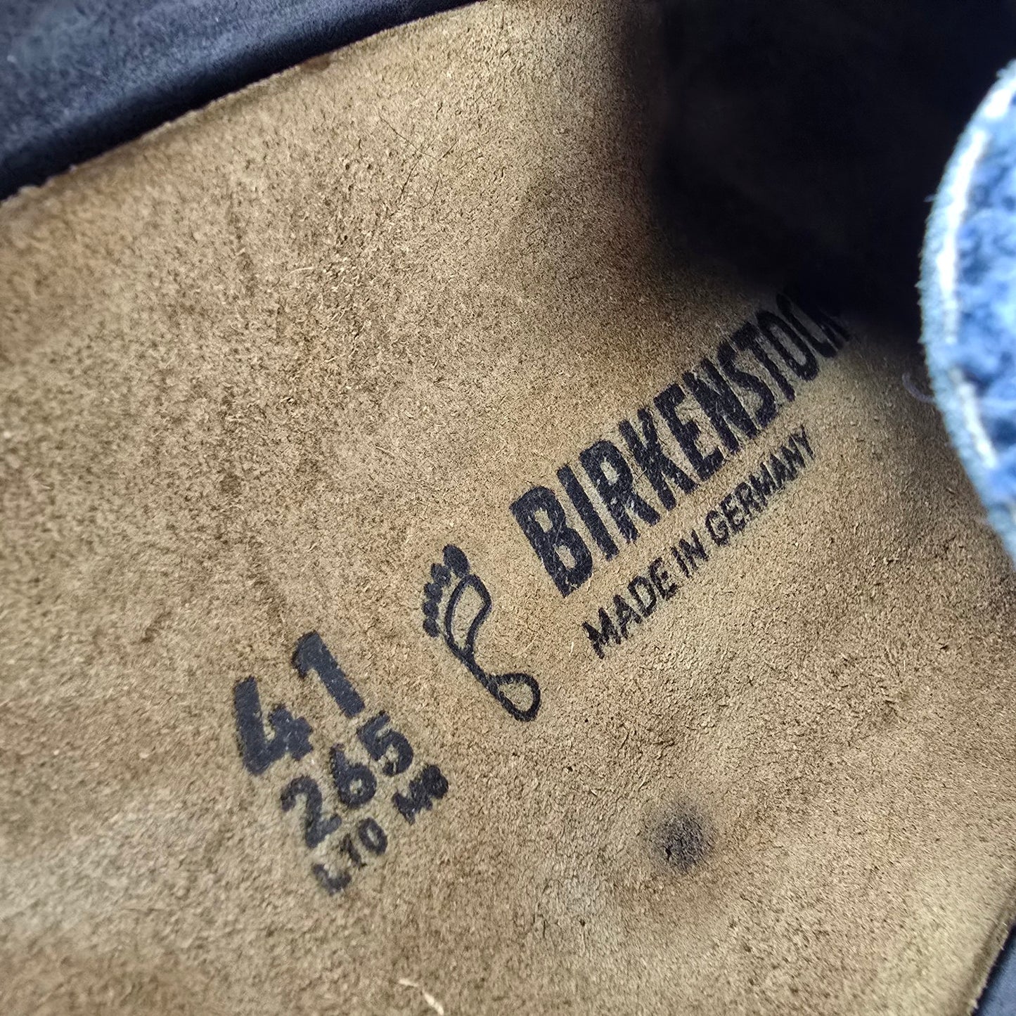 Birkenstock Zermatt Canvas Midnight Blue Mule Clogs Size 10