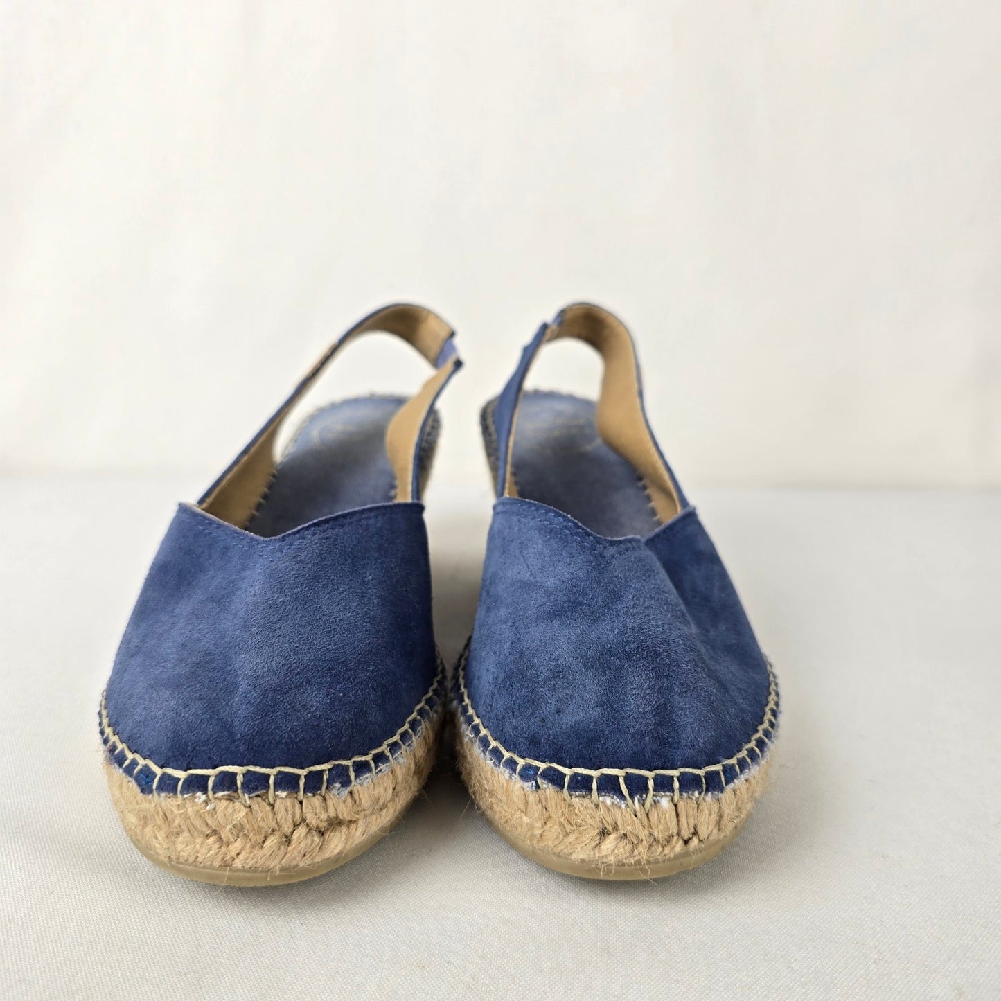 Toni Pons BETTY-A Indigo Suede Wedge Espadrilles Shoes Size 7