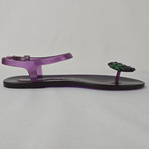 Katy Perry Purple Gel Open Toed Grape Smell Jelly Sandals Size 10