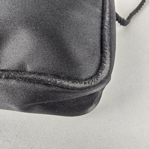 Vintage Mini Givenchy Ysatis Black Satin Crossbody Bag