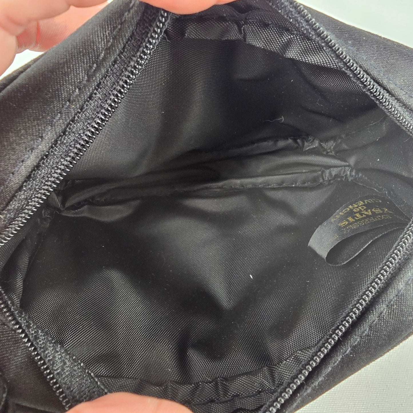 Vintage Mini Givenchy Ysatis Black Satin Crossbody Bag