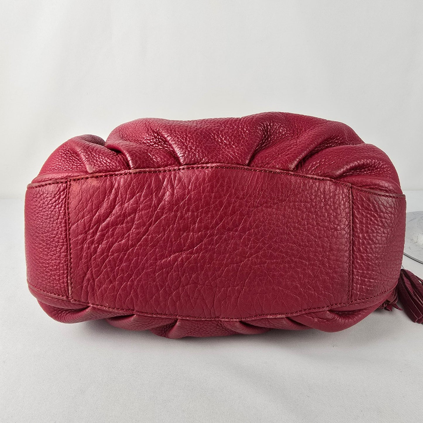 Kesslord Red Leather Pouch Shoulder Purse