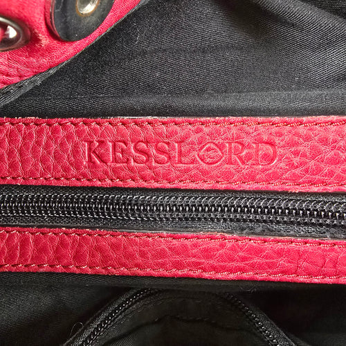 Kesslord Red Leather Pouch Shoulder Purse
