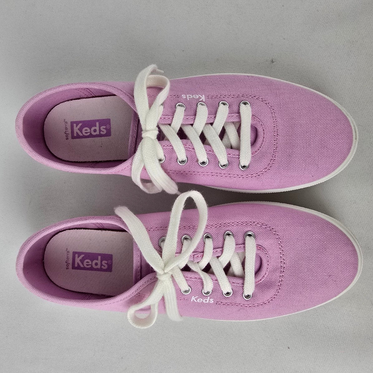 Keds Lilac Breezie Canvas Lace Up Sneakers Size 8