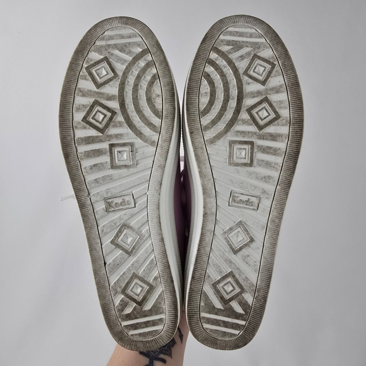 Keds Lilac Breezie Canvas Lace Up Sneakers Size 8