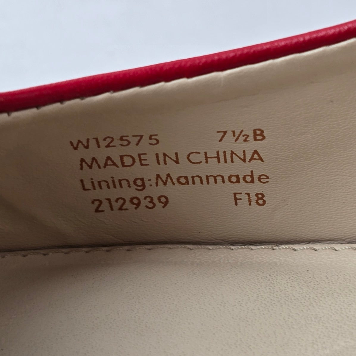 Cole Haan Red Leather Emory Bow Pump Block Heel Shoes Size 7.5