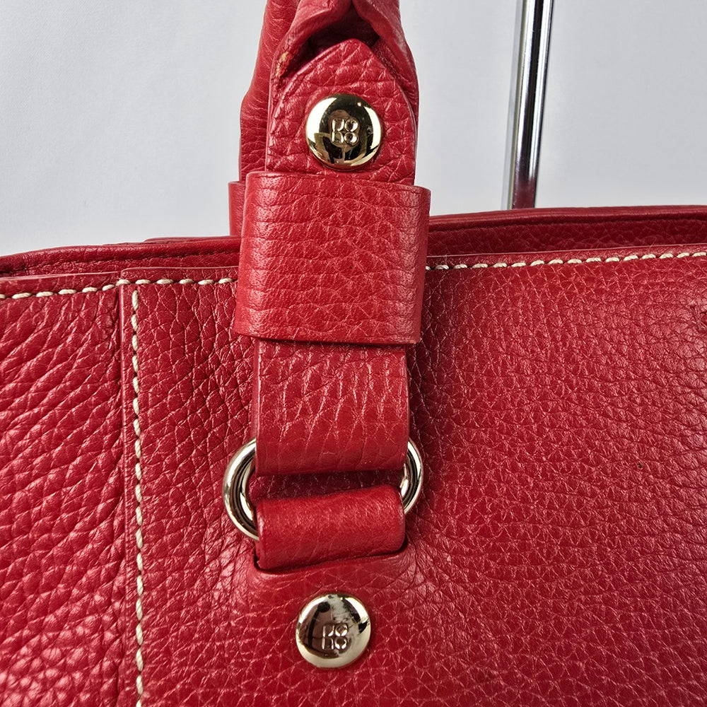 Vintage Kate Spade Red Leather Satchel Purse
