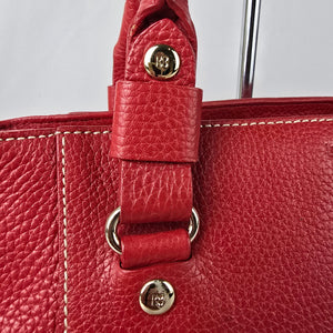 Vintage Kate Spade Red Leather Satchel Purse