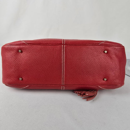 Vintage Kate Spade Red Leather Satchel Purse