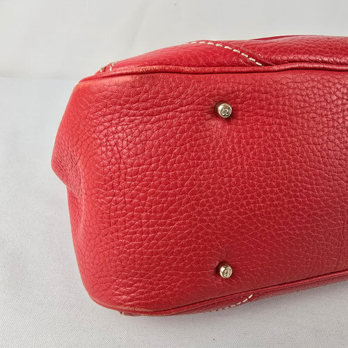 Vintage Kate Spade Red Leather Satchel Purse