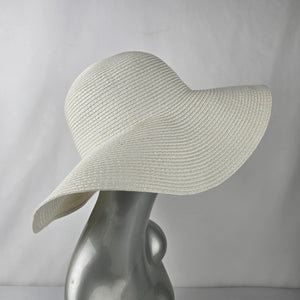 Jessica Cream Wide Brim Sun Hat