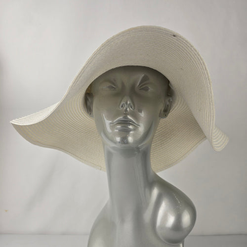 Jessica Cream Wide Brim Sun Hat