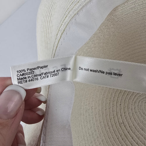 Jessica Cream Wide Brim Sun Hat