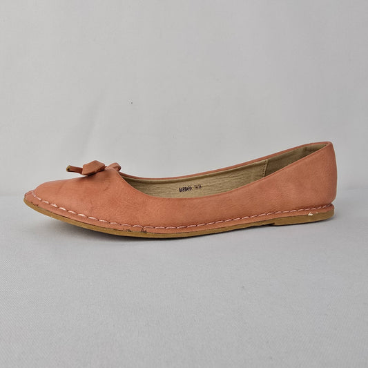 Modern Rush Peach Ballet Flats Size 7.5