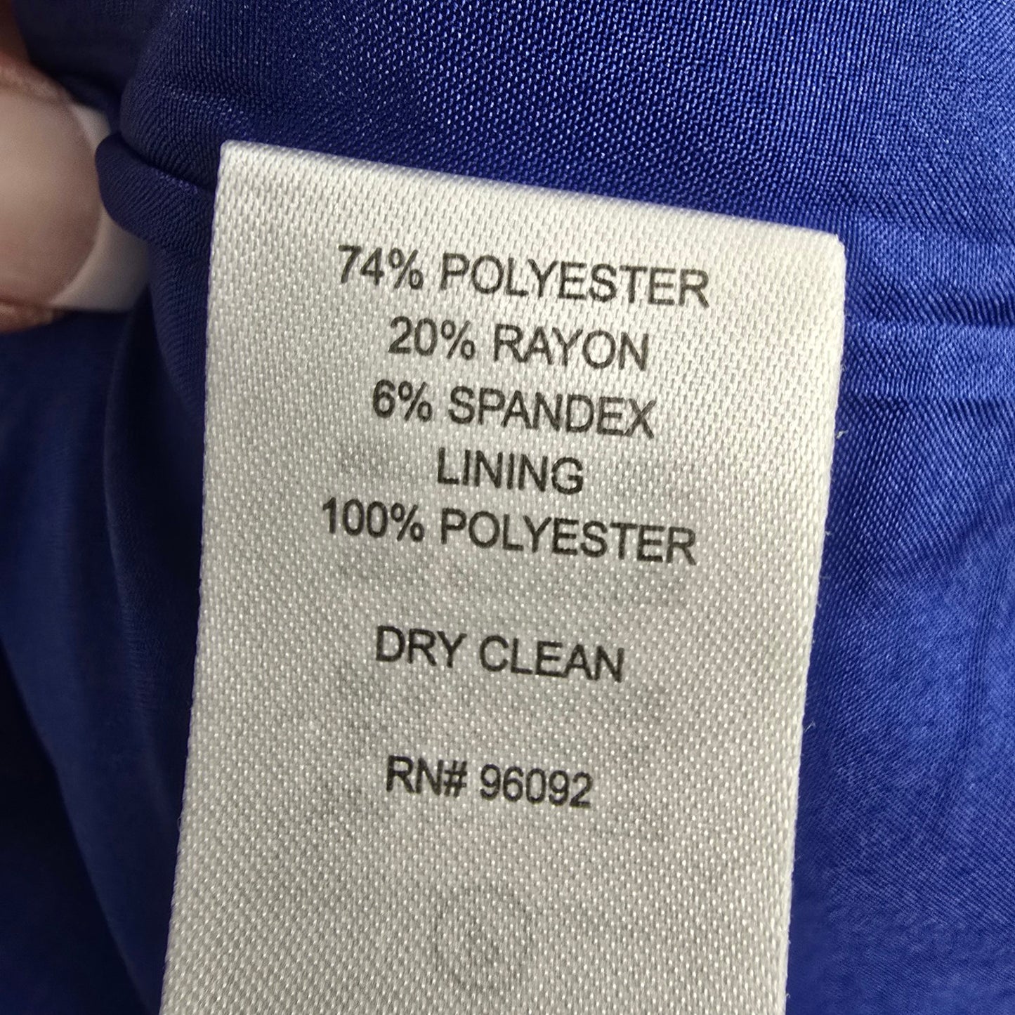 Paraphrase Blue Zip Up Long Blazer Jacket Size S