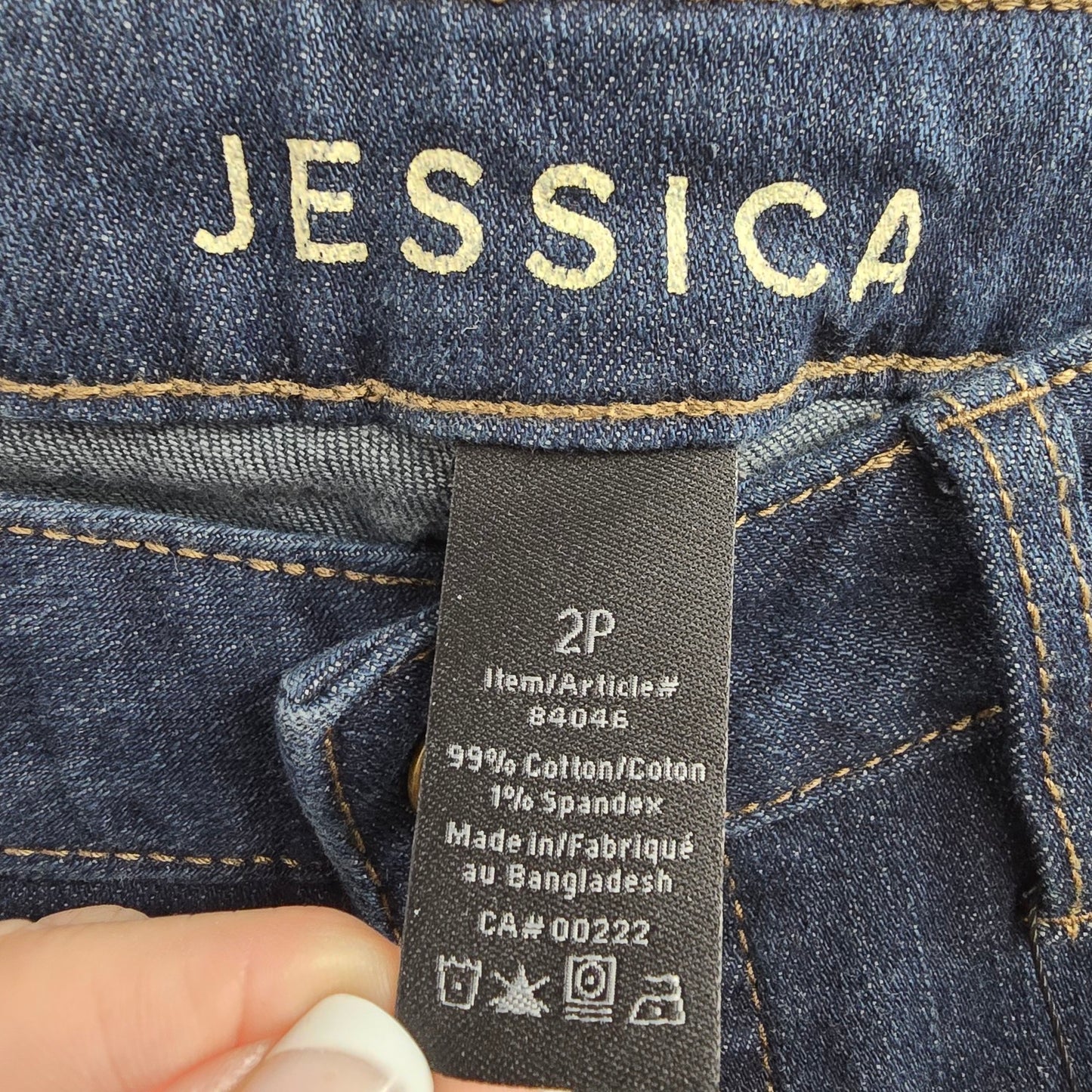 Jessica Dream Fit Body Shaper Straight Leg Jeans Size 2P