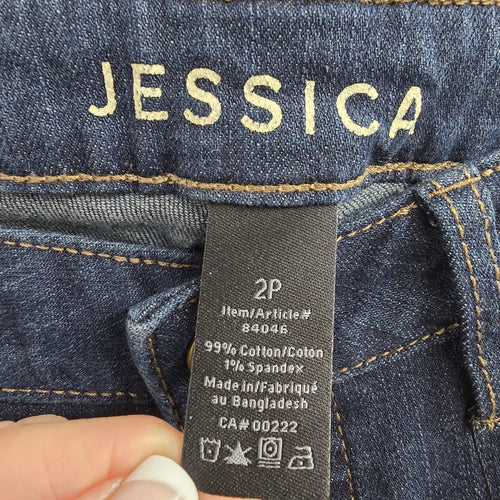 Jessica Dream Fit Body Shaper Straight Leg Jeans Size 2P