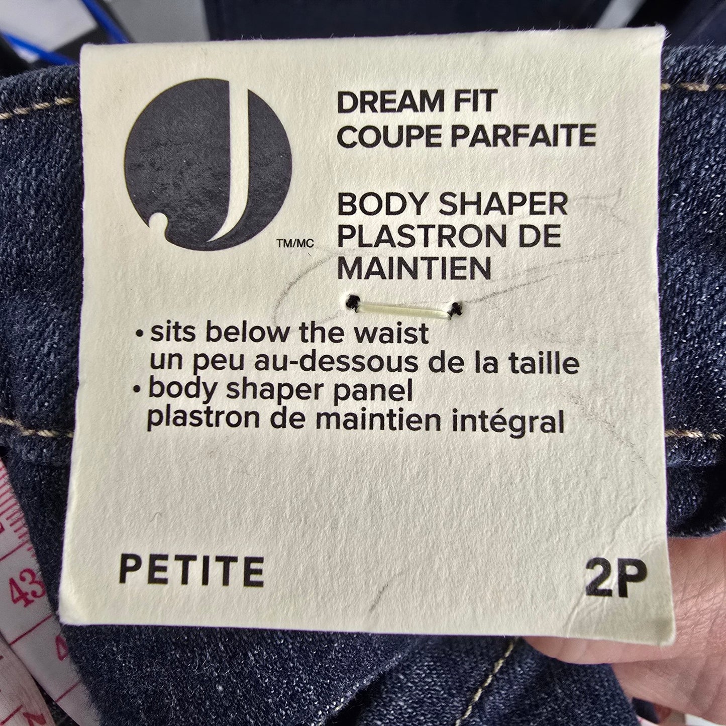 Jessica Dream Fit Body Shaper Straight Leg Jeans Size 2P