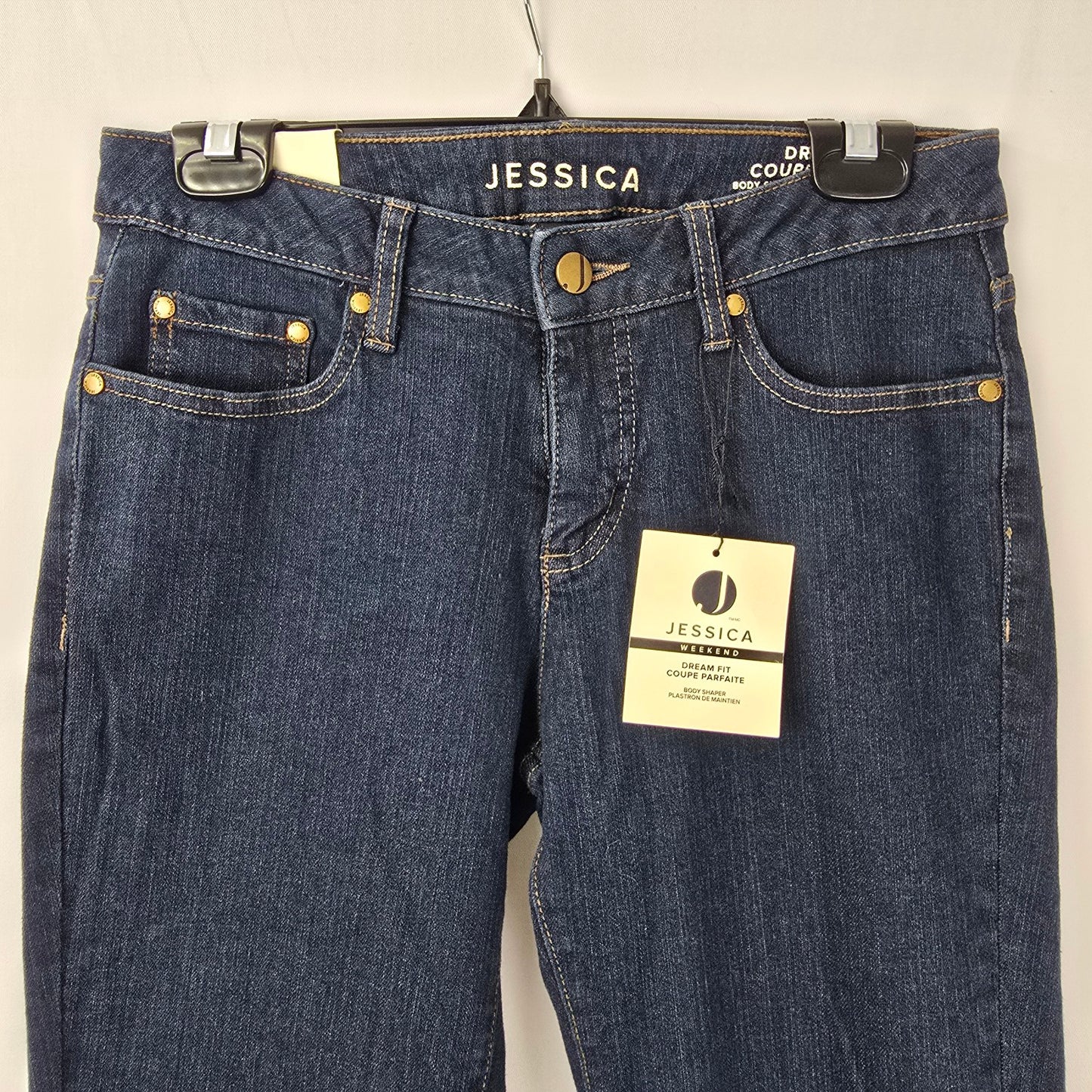 Jessica Dream Fit Body Shaper Straight Leg Jeans Size 2P
