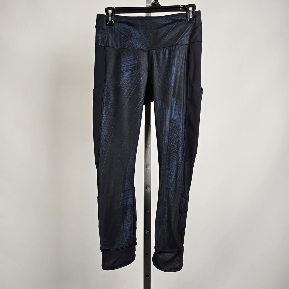 Lululemon Speed Tight Blue & Black Cropped Leggings Size 6