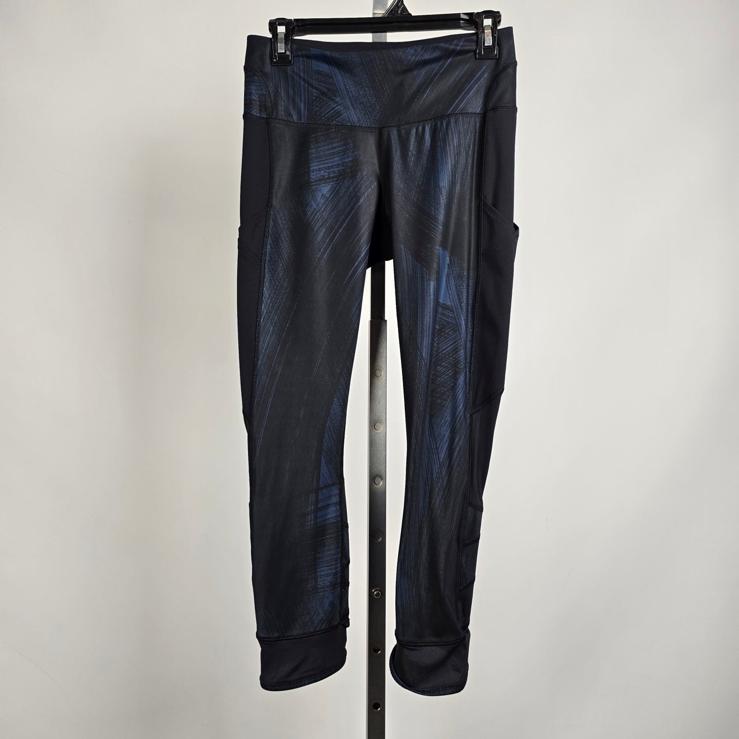 Lululemon Speed Tight Blue & Black Cropped Leggings Size 6