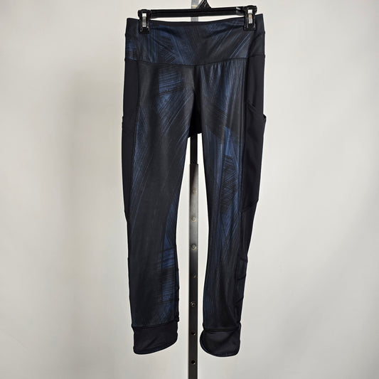 Lululemon Speed Tight Blue & Black Cropped Leggings Size 6