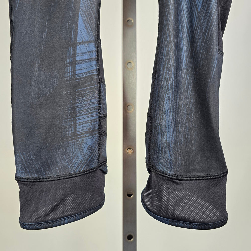 Lululemon Speed Tight Blue & Black Cropped Leggings Size 6