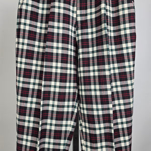 Vintage Seasons Red Plaid Stirrup Pants Size 6