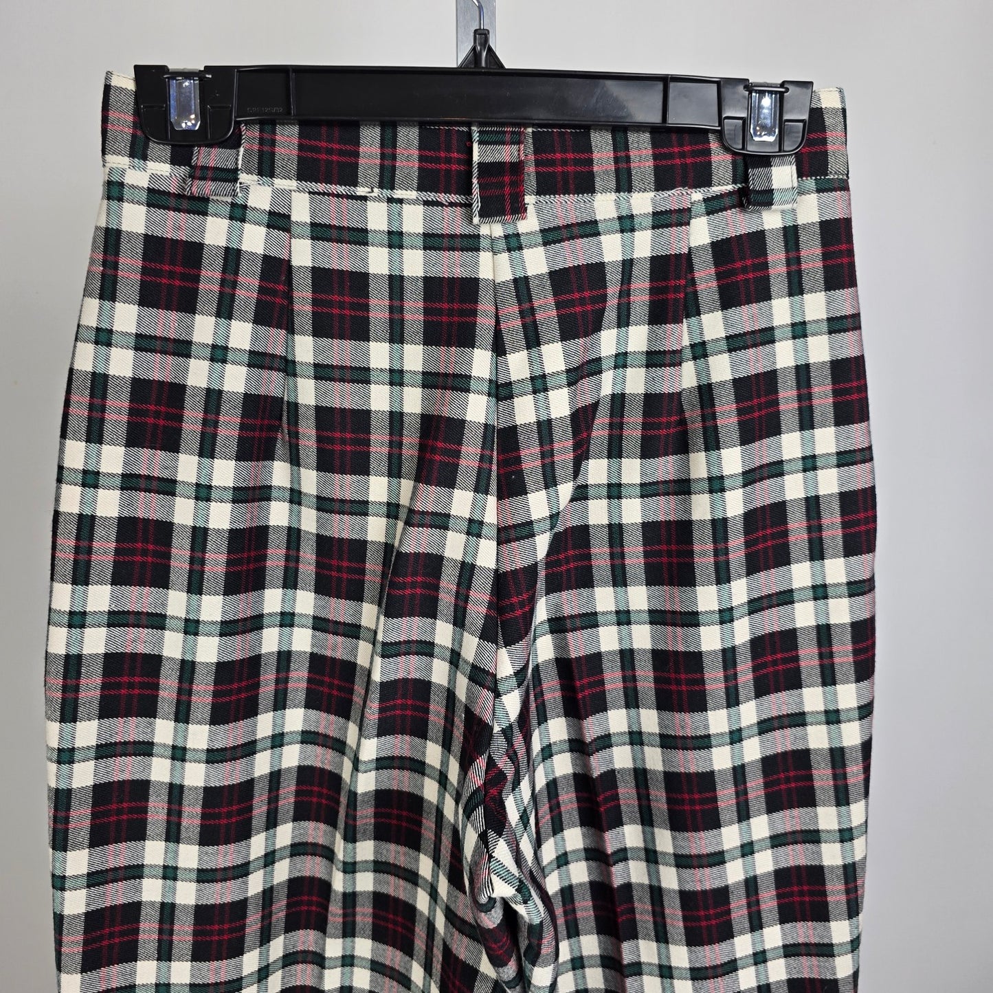 Vintage Seasons Red Plaid Stirrup Pants Size 6