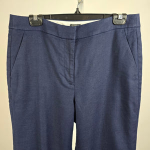 J.Crew Reimagined Blue Kate Linen Wide Leg Pants Size 10