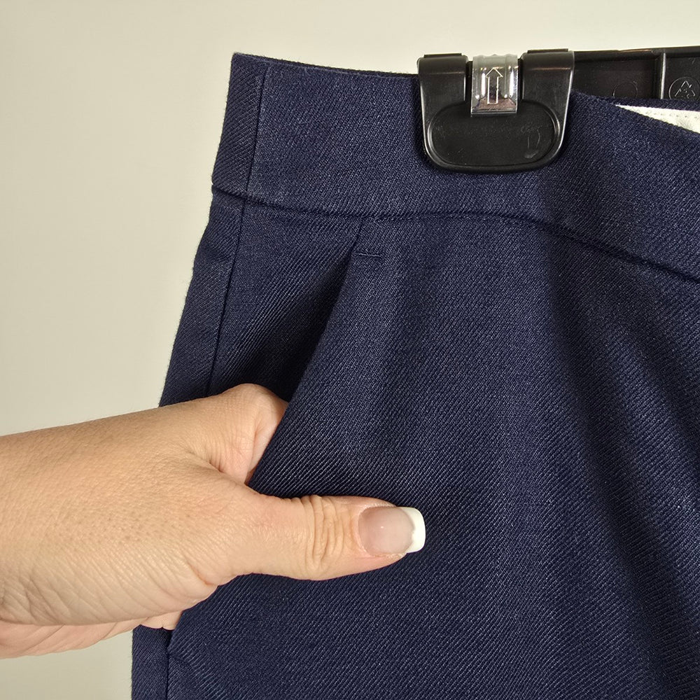 J.Crew Reimagined Blue Kate Linen Wide Leg Pants Size 10