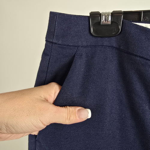 J.Crew Reimagined Blue Kate Linen Wide Leg Pants Size 10