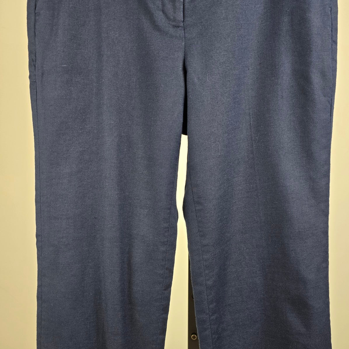 J.Crew Reimagined Blue Kate Linen Wide Leg Pants Size 10
