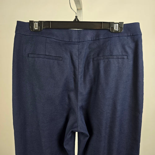 J.Crew Reimagined Blue Kate Linen Wide Leg Pants Size 10