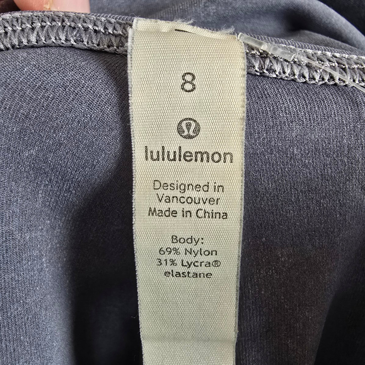 Lululemon Wunder Under Hi-Rise Grey Leggings Size 8