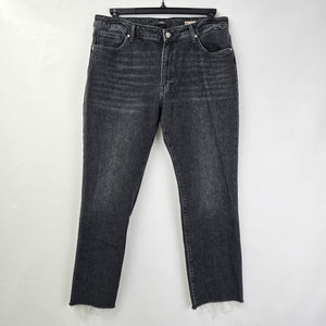 Mavi Viola High Rise Slim Straight Black Denim Jeans Size 32/29