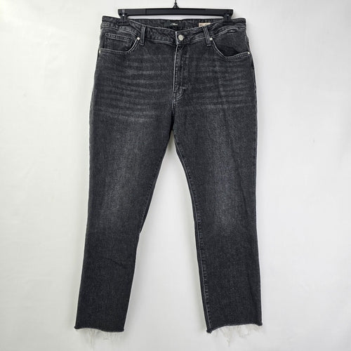 Mavi Viola High Rise Slim Straight Black Denim Jeans Size 32/29