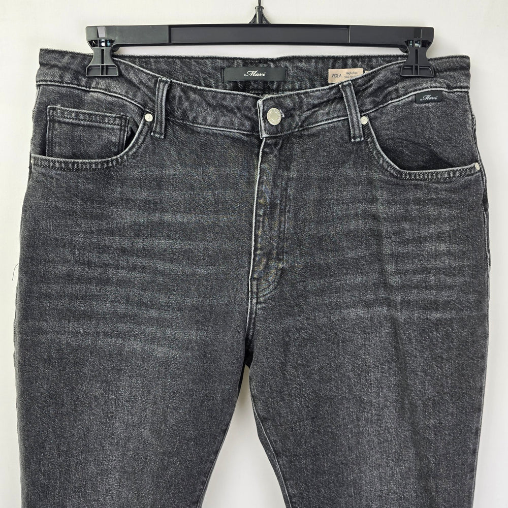 Mavi Viola High Rise Slim Straight Black Denim Jeans Size 32/29