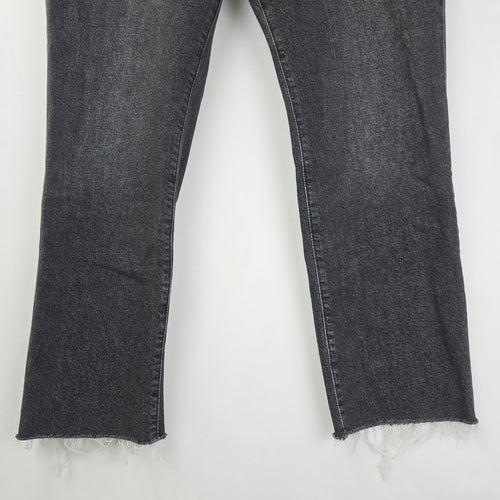 Mavi Viola High Rise Slim Straight Black Denim Jeans Size 32/29