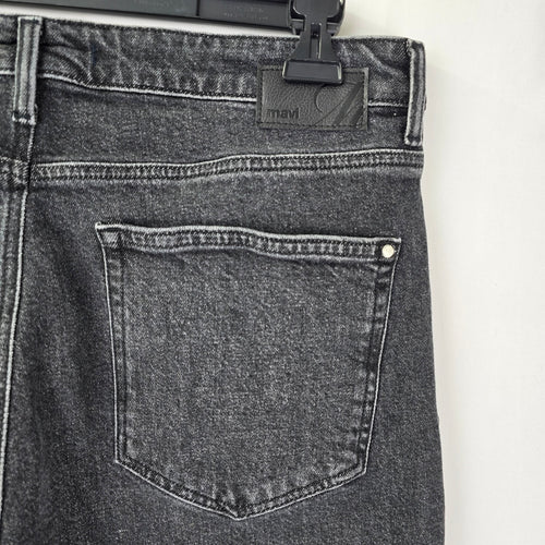 Mavi Viola High Rise Slim Straight Black Denim Jeans Size 32/29