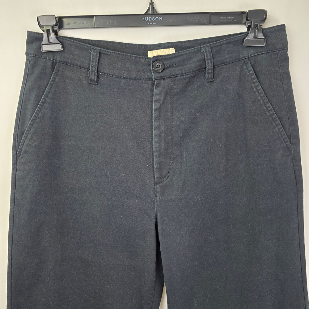 Brixton Black Wide Leg Cotton Dress Pants Size 30