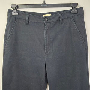 Brixton Black Wide Leg Cotton Dress Pants Size 30